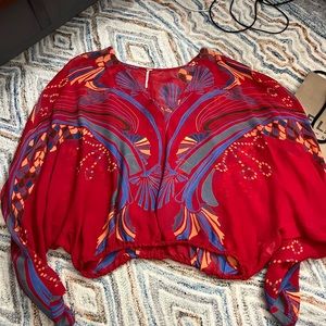 Red Free People Top